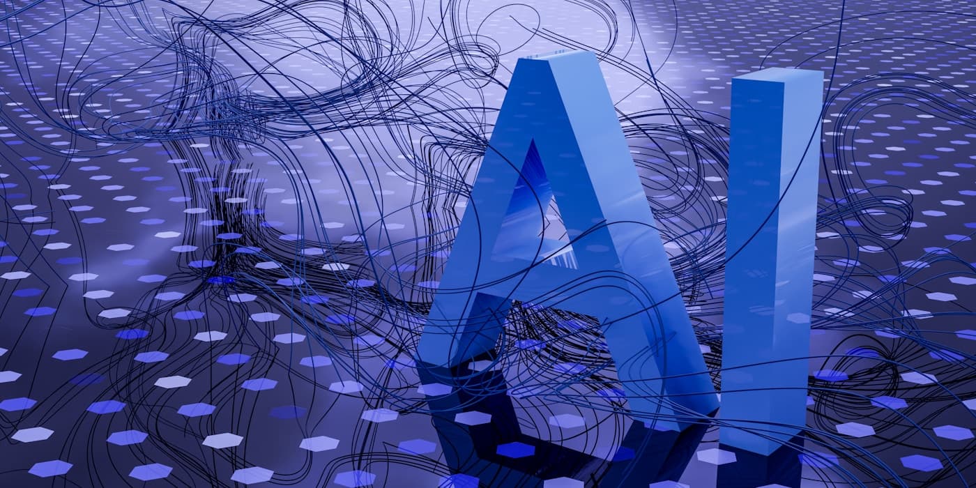 Abstract visualization suggesting data flow and intelligent automation.